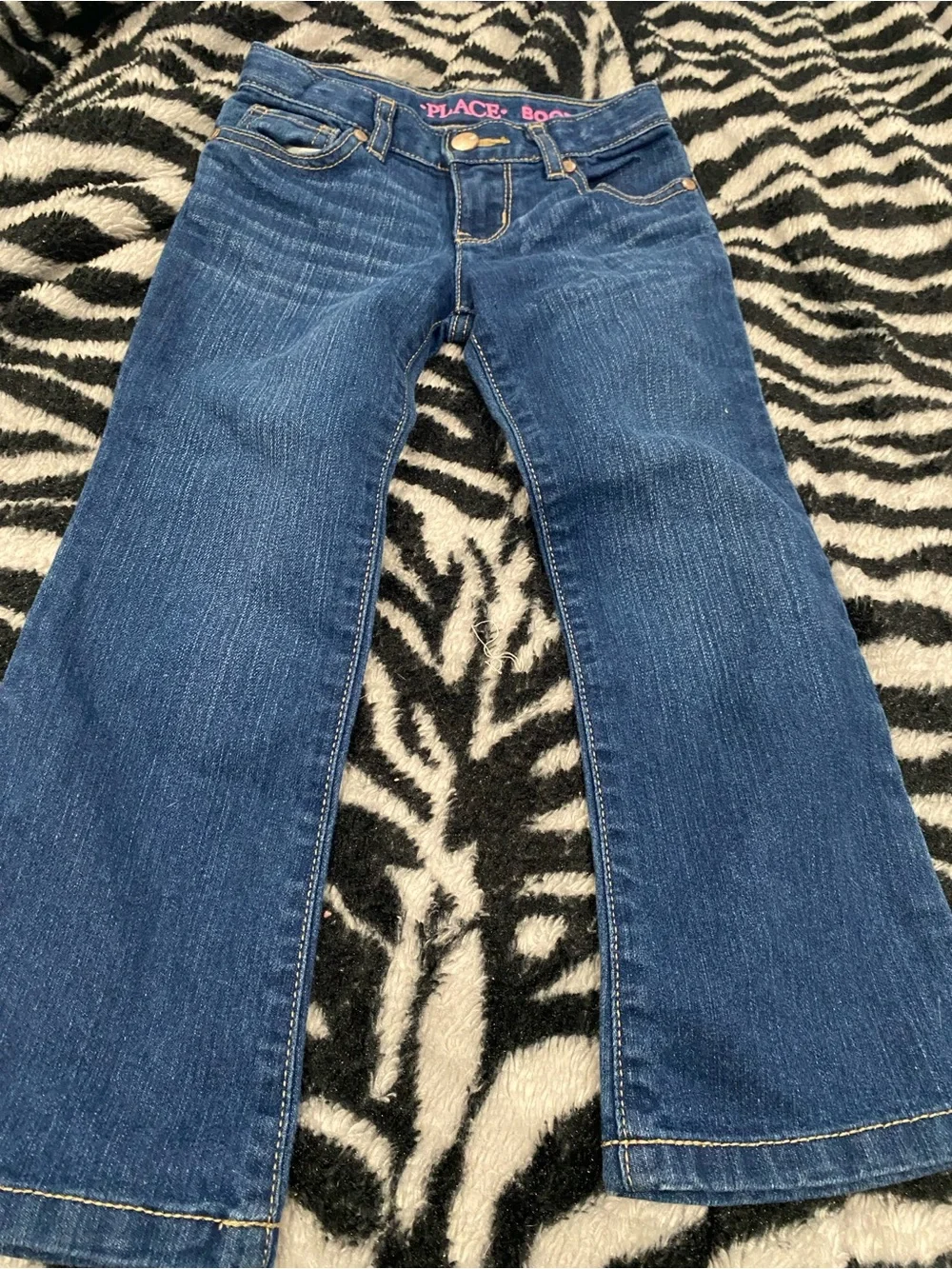 The Children's Place Denim Jeans in Blue with Contrast Stitching